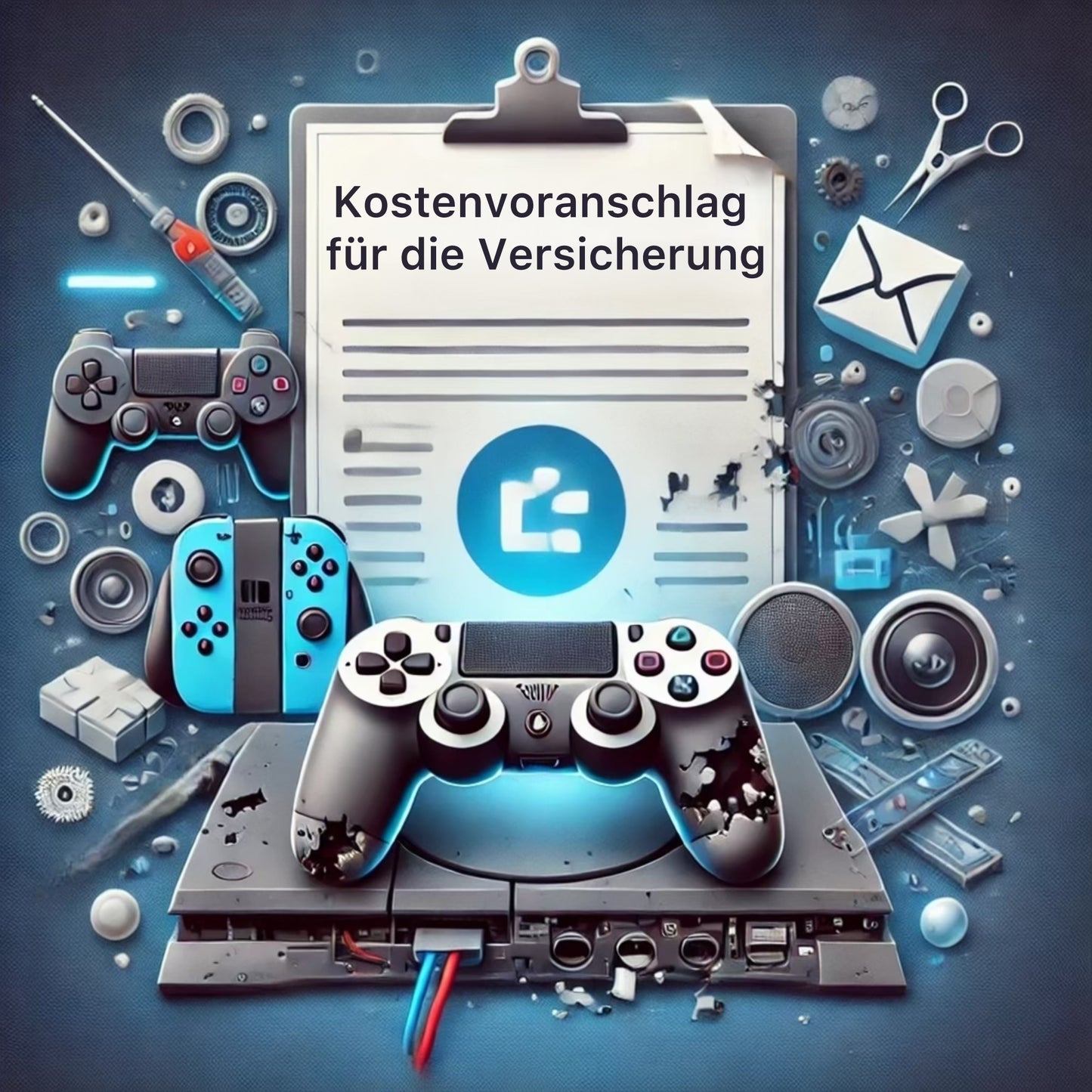 Konsolen Kostenvoranschlag für die Versicherung