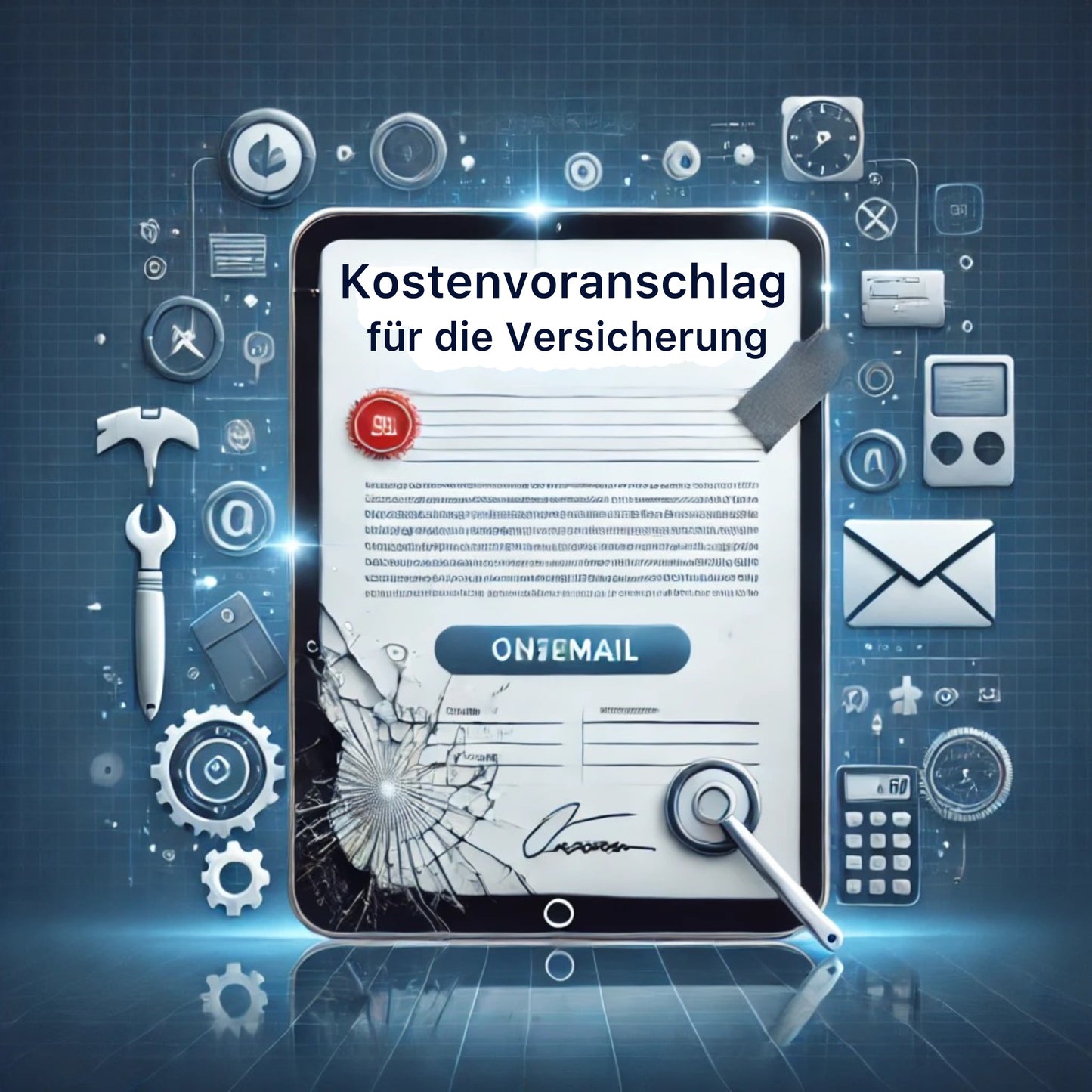 iPad Kostenvoranschlag für die Versicherung